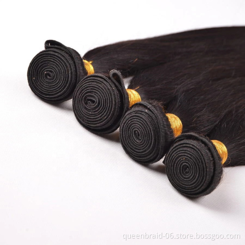 SMARTBRAID Brazilian Bone Straight Hair Bundles 100% Human Hair Weave Bundles Straight Virgin Hair Extension Bundles